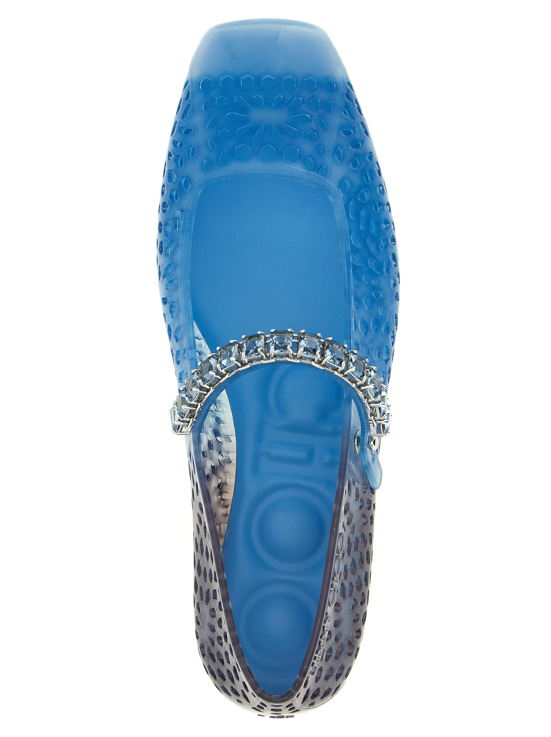Jimmy Choo The Jelly Flat shoes - Blue | d4f9437f216bfac29aba7435ba05682e54f9fe7a