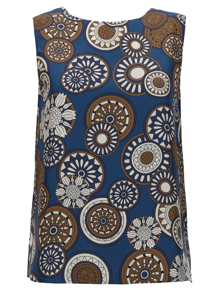 Max Mara Time Reversible Top Tops - Blue | 8785c7726ab1049396d0067a61493c151a15428e