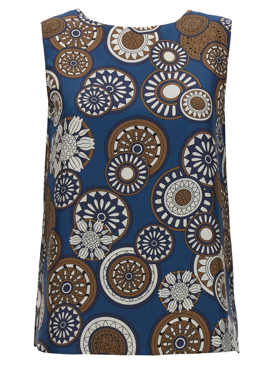 Time Reversible Top Tops Blue