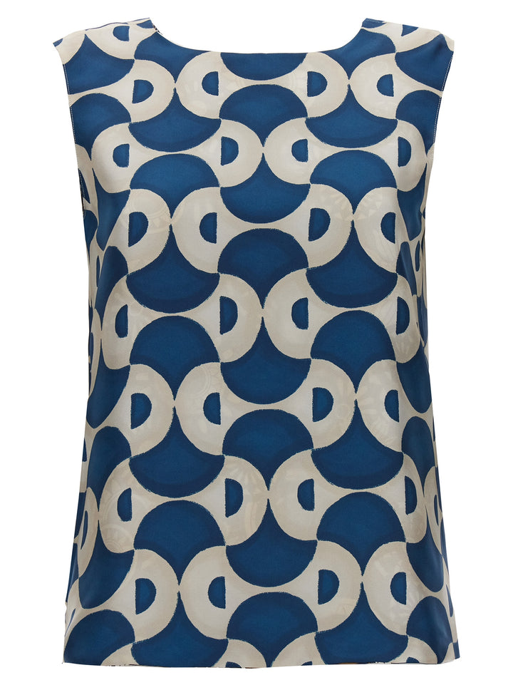 Max Mara Time Reversible Top Tops - Blue | d531fcad9fbdc31576efac17192963513a297f2b