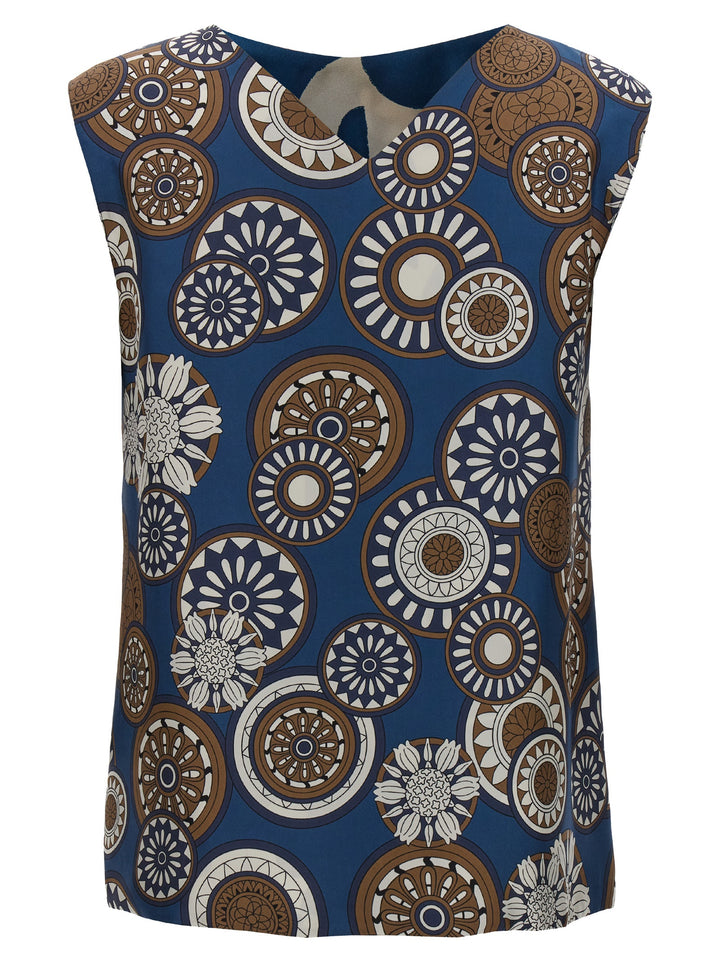 Max Mara Time Reversible Top Tops - Blue | 16262ffcf61238772a3b15519f37a41740f380c6