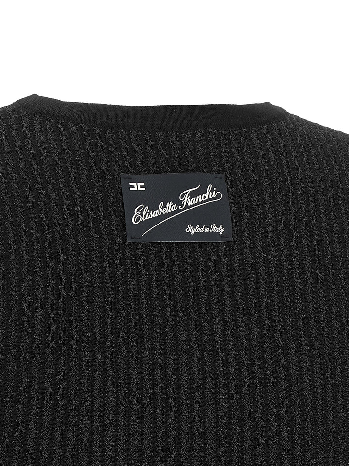 Elisabetta Franchi Top Tricot Tops - Black | c2fd30ad5a5e4f1d458cd92a3d6e21c44047e355