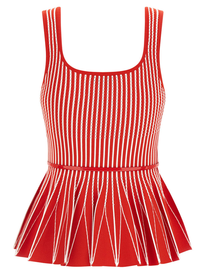 Elisabetta Franchi Tricot Top Tops - Red | 816367927770896c4f81ffd3120e0d32264df33b