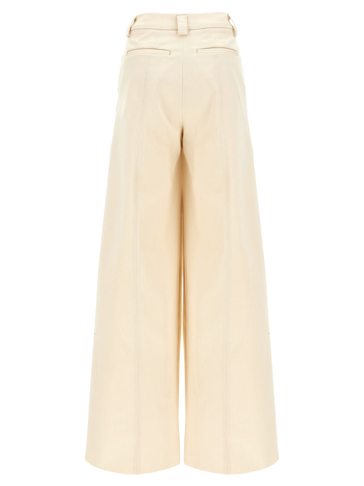 Thelatest Alma Pants - Beige | 4a08f08cbe62a8319439ba6358b5f7ebb068262d