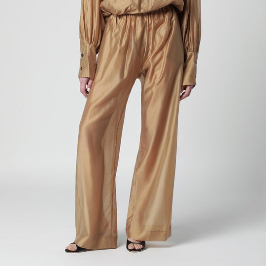 Nude Lightweight Muslin Dora Trousers