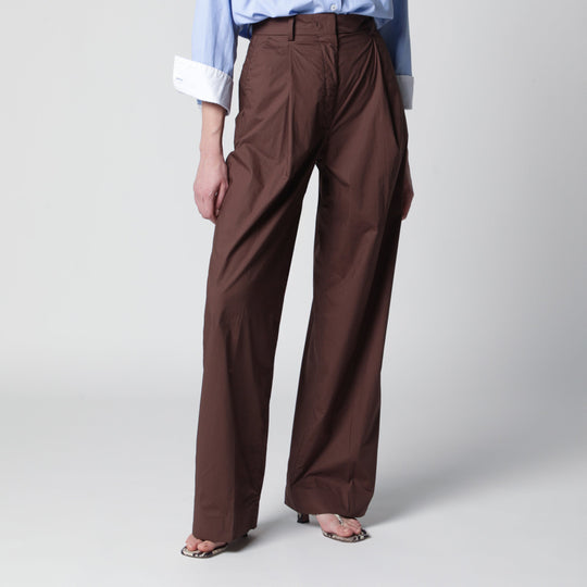 Brown Cotton Trousers