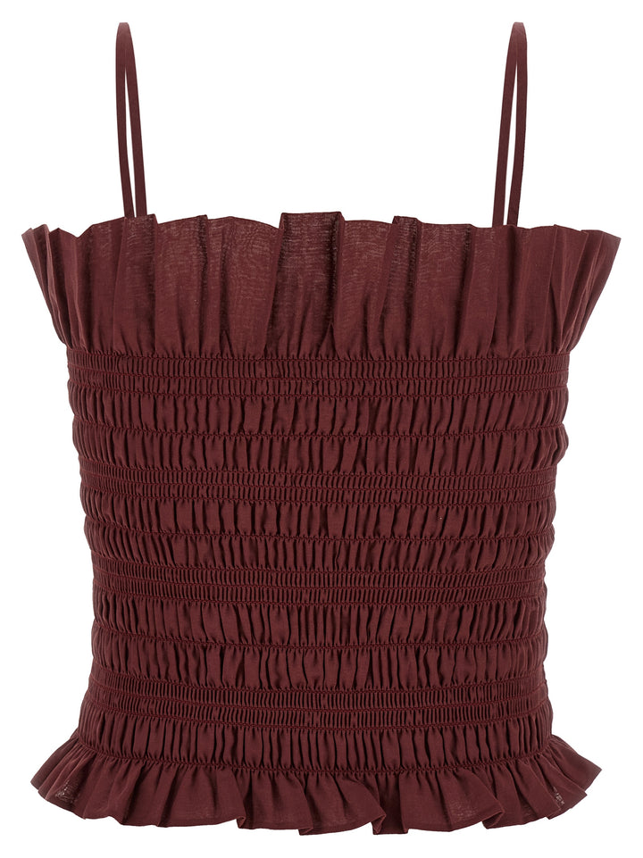 The Andamane Suri Tops - Bordeaux | ac9c583104fb16807bf94ba418e771f23010d050