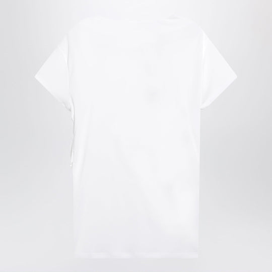 Mistral Top In White Viscose Blend