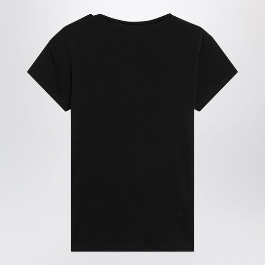 Mistral Top In Black Viscose Blend