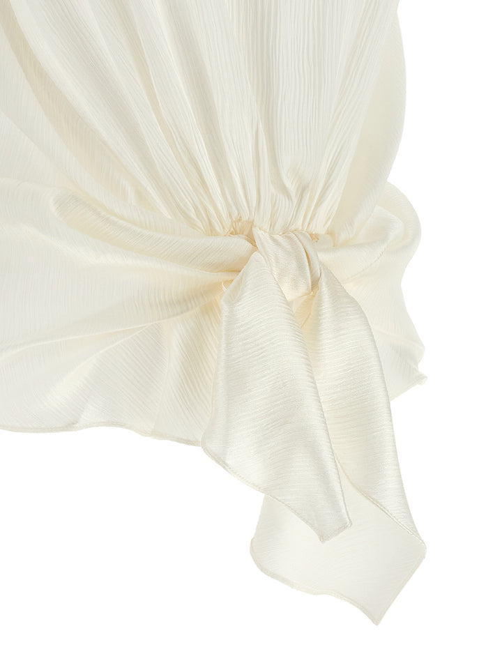 J.W. Anderson Front Knot Tops - White | f12f127704df942b091dfb18b3c091272bd7a4bb