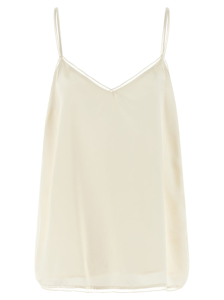 Fabiana Filippi Lingerie Top Tops - White | 93674c072014beb017a1db6338e96fc470e55235