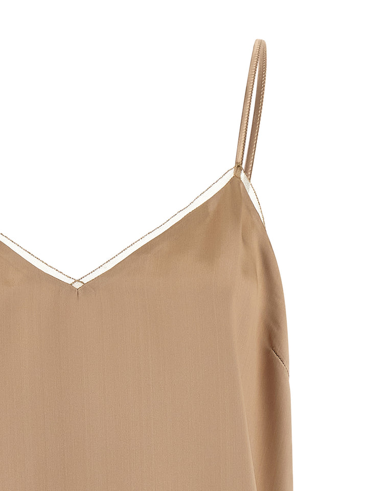Fabiana Filippi Lingerie Top Tops - Beige | 7a51f869d3c4fb7caffb80e6248ea1abc6edf421