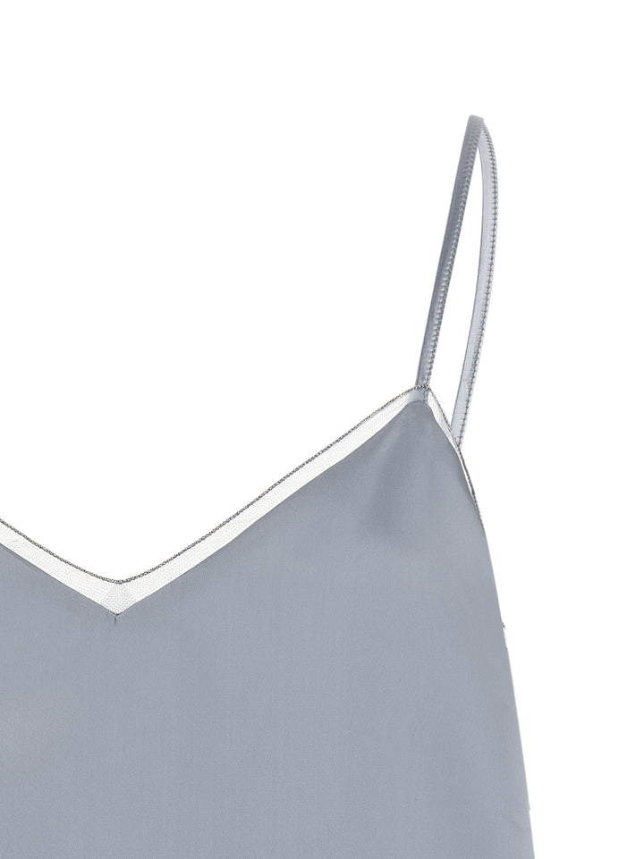 Fabiana Filippi Lingerie Top Tops - Light Blue | f5e28d7ae92387fa42779f735c95f3993b48ffeb