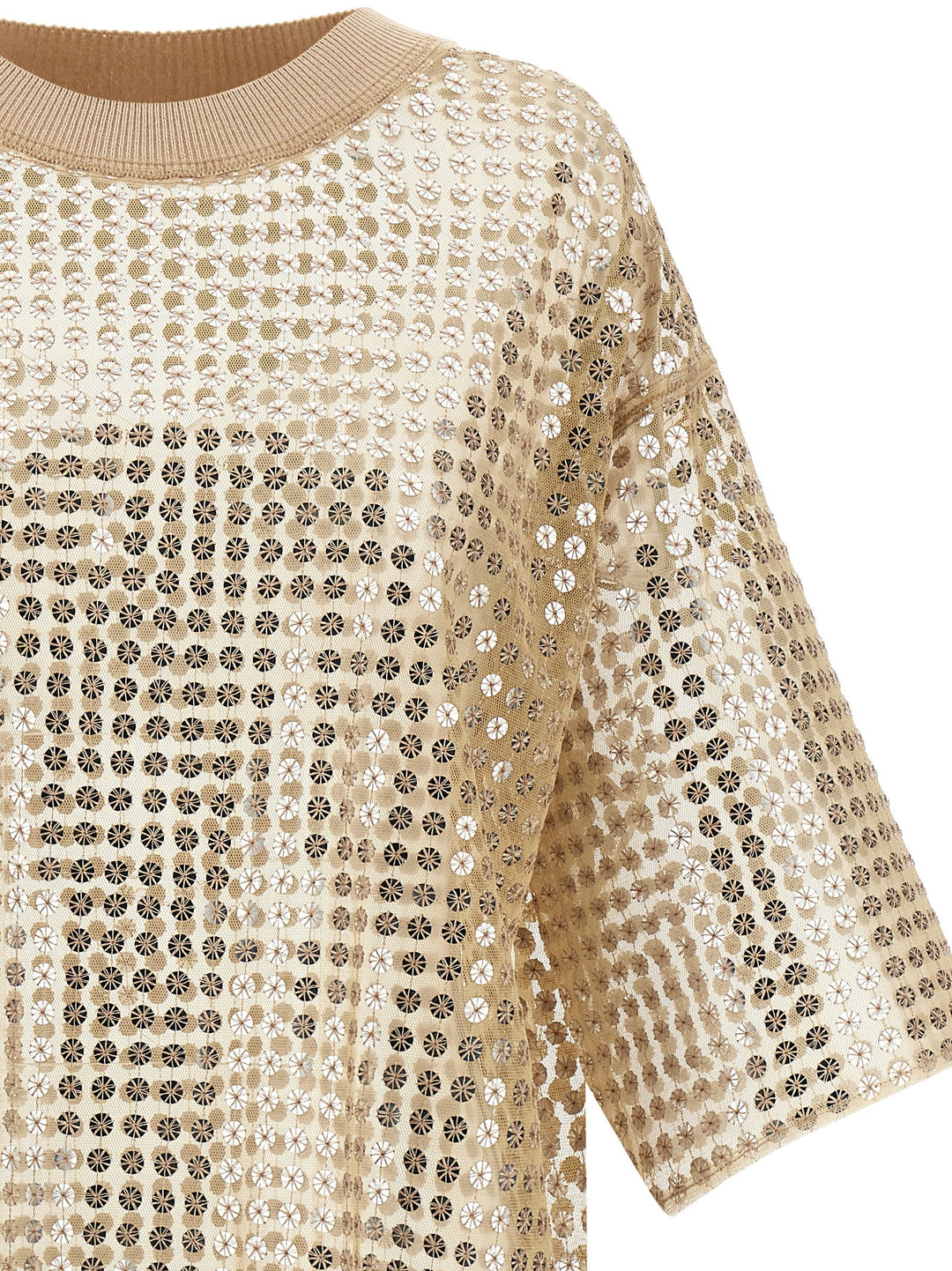 Fabiana Filippi Sequin Dress Dresses - Beige | fabaed14b01ac1a8957fea8606f36cd7e18fac4e