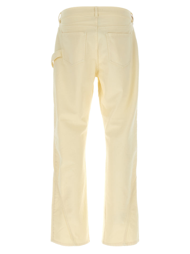 J.W. Anderson Twisted Workwear Pants - Yellow | da18cba3d1b15cf587496d31a83c63891750b336