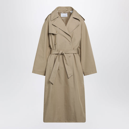 Riva Trench Coat In Camel Cotton