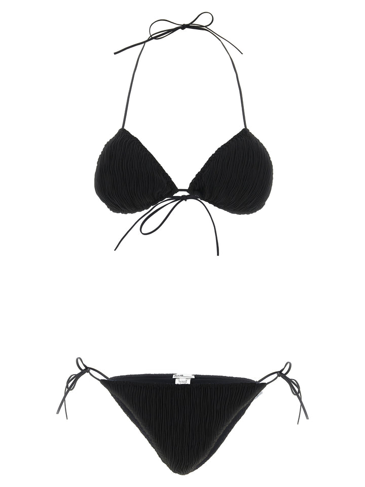 Allis Triangle Plisse Beachwear - Black | c74f847cd925c38de5469550ca9a782f08cdf666