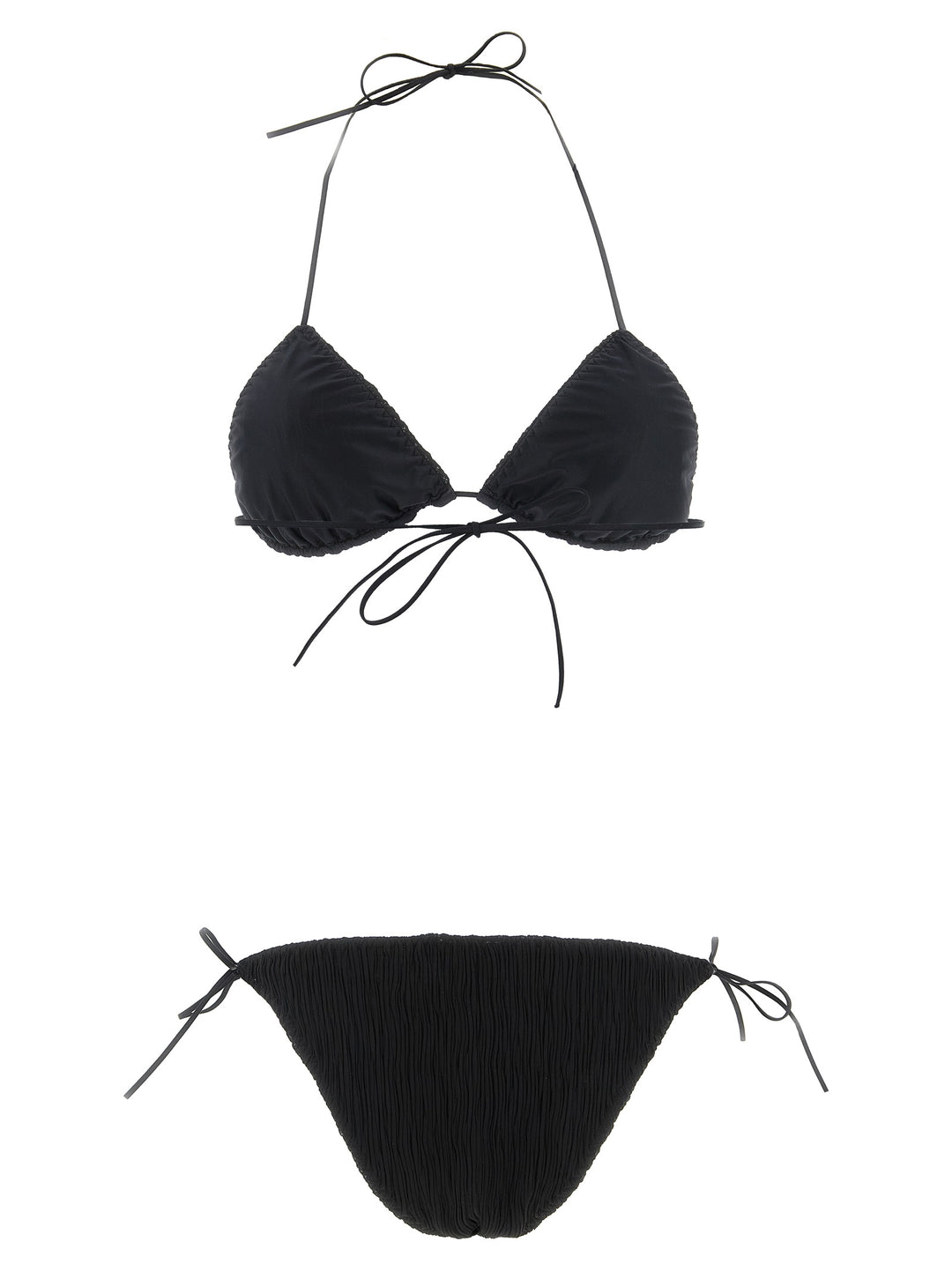 Allis Triangle Plisse Beachwear - Black | 7408572601d719f0b884aad2c148fa5ac0cb2764