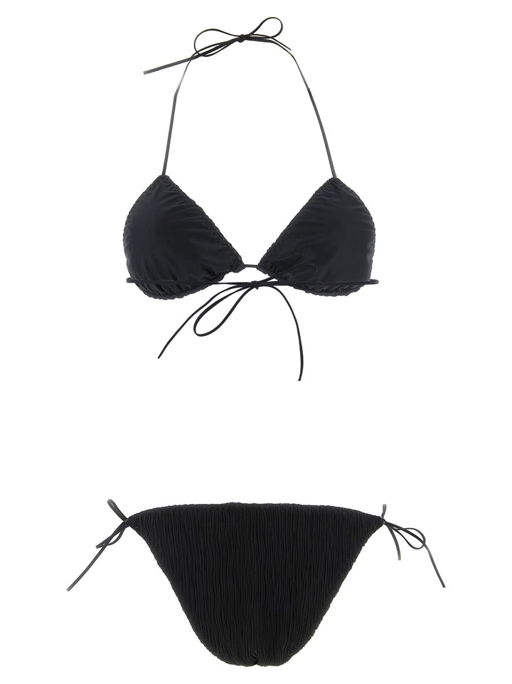 Allis Triangle Plisse Beachwear - Black | 7408572601d719f0b884aad2c148fa5ac0cb2764