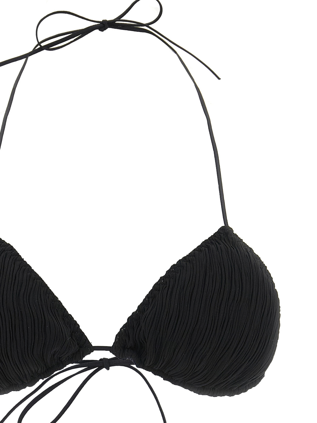 Allis Triangle Plisse Beachwear - Black | 8285cdc947b9b70262d8a47882216bdfc1c19bc4