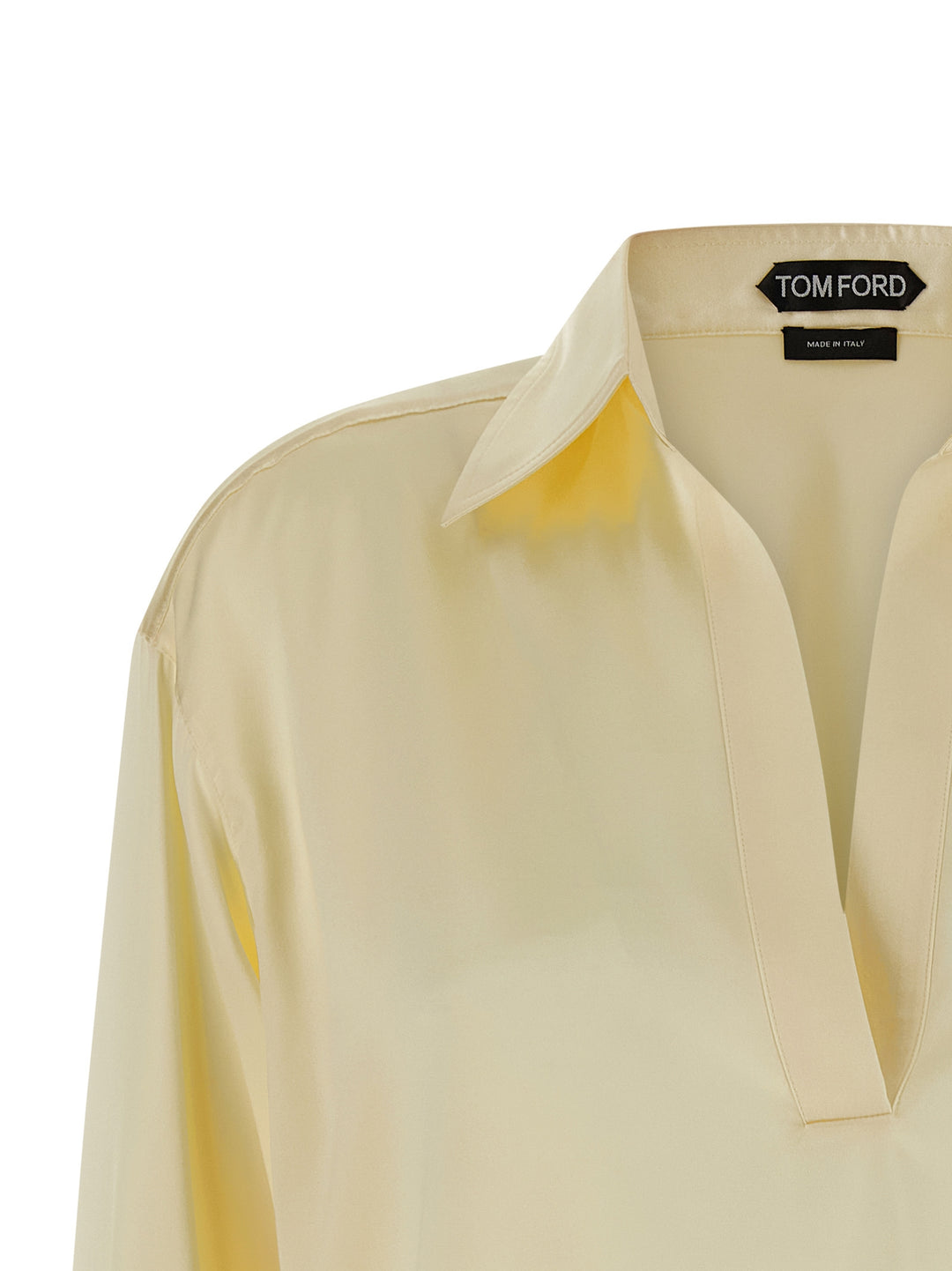 Tom Ford Silk  Shirt Polo - Yellow | df8f3c425c1bacce9fcad1001e5bf3fa8ec3e4b2