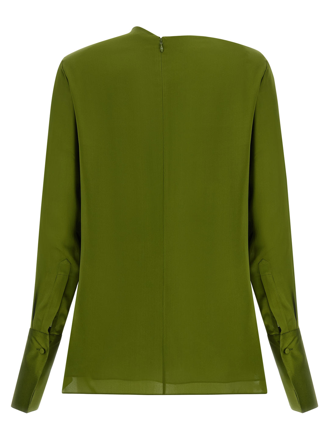 Tom Ford Draped Neck Blouse Shirt and Blouse - Green | 7eb829b667a469c93065d3c3715a63af41b8e952
