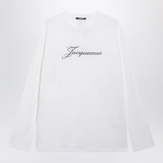 White Long-Sleeved T-Shirt In Organic Cotton