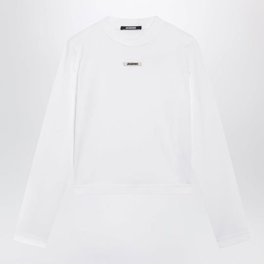 Le Gros Grain Long-Sleeve Stretch Cotton T-Shirt In White