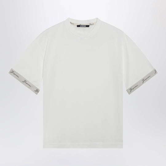 White Ventadou T-Shirt In Paper-Effect Jersey