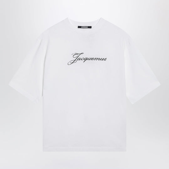 White T-Shirt With Logo Print