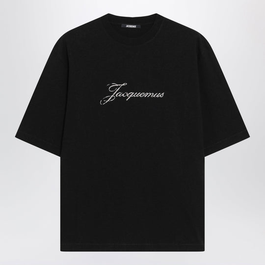 Black Logo-Print T-Shirt