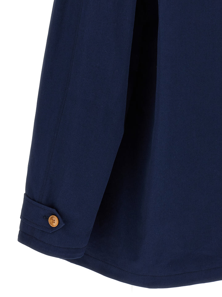 Marni Cotton Gabardine Parka Casual Jackets and Parka - Blue | eea0f1b196ec094228be9f624cfd09e4dab61a9b