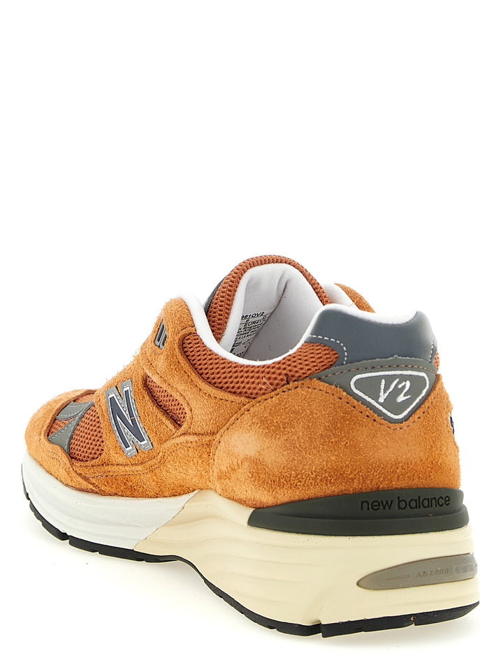 New Balance Made In Uk 991v2 Sneakers - Orange | 7831b609d8d52006288c61bfb81aa0e2e32410d1