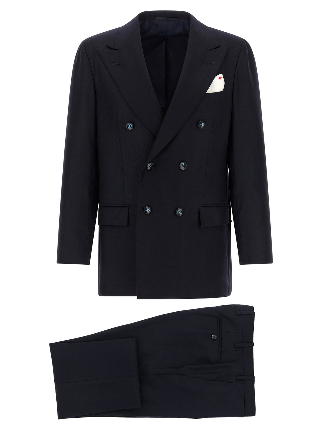 Kiton Virgin Wool And Cashmere Dress Suits - Blue | ed65b1ab686ec678db17e0b833b69d933c408bea