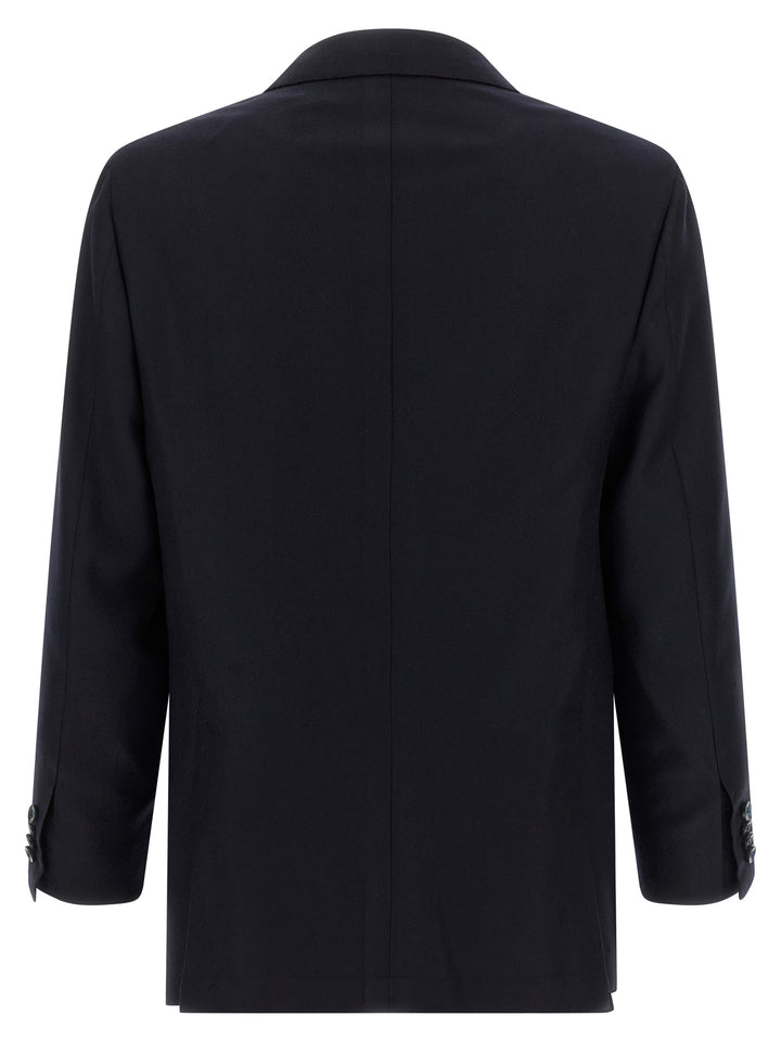 Kiton Virgin Wool And Cashmere Dress Suits - Blue | a3f8f6b0dd463e56e7c85e531538dc609b964059