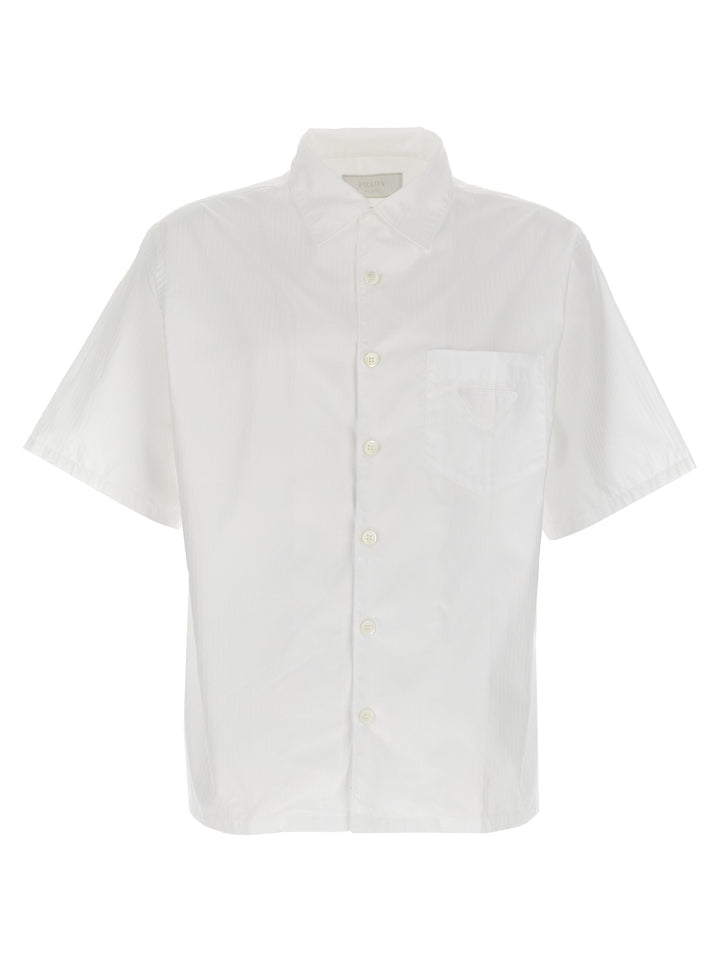Prada Striped Shirt Shirt and Blouse - White | 2f1bc74af7dbba6a85af42f9f5e06c0f9f0ea58c