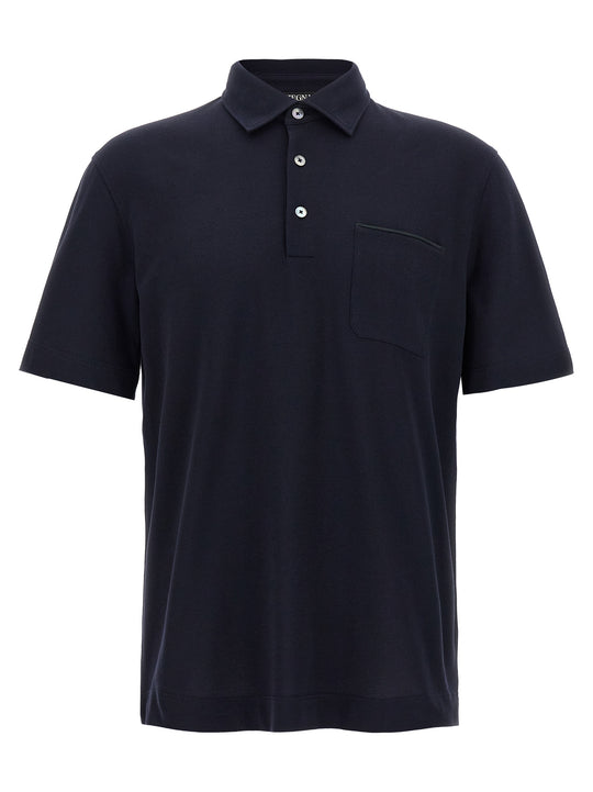 Piqué Shirt Polo Blue