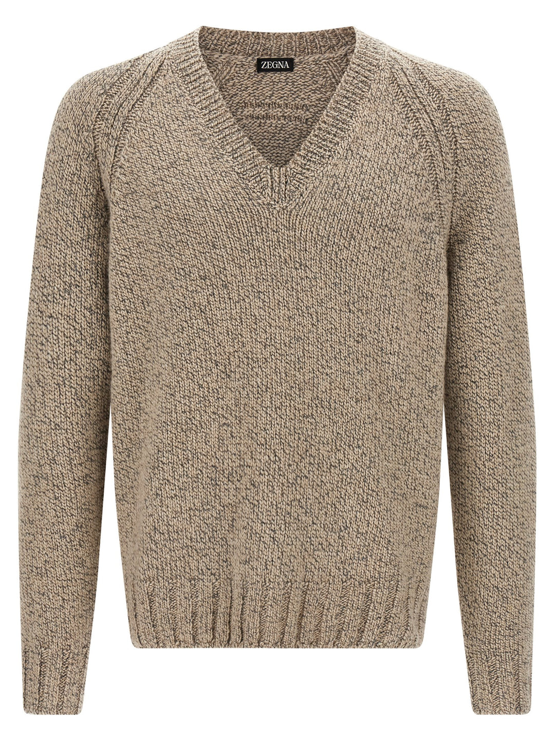Zegna Cashmere Sweater Sweaters and Cardigans - Beige | 4b2083807e16cf20074455b137affb79890d9f25
