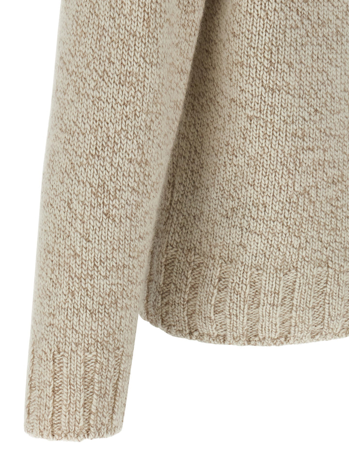 Zegna Cashmere Turtleneck Sweater Sweaters and Cardigans - Beige | d1e73aca2e6a54c7803836122dbe28a770531c3e