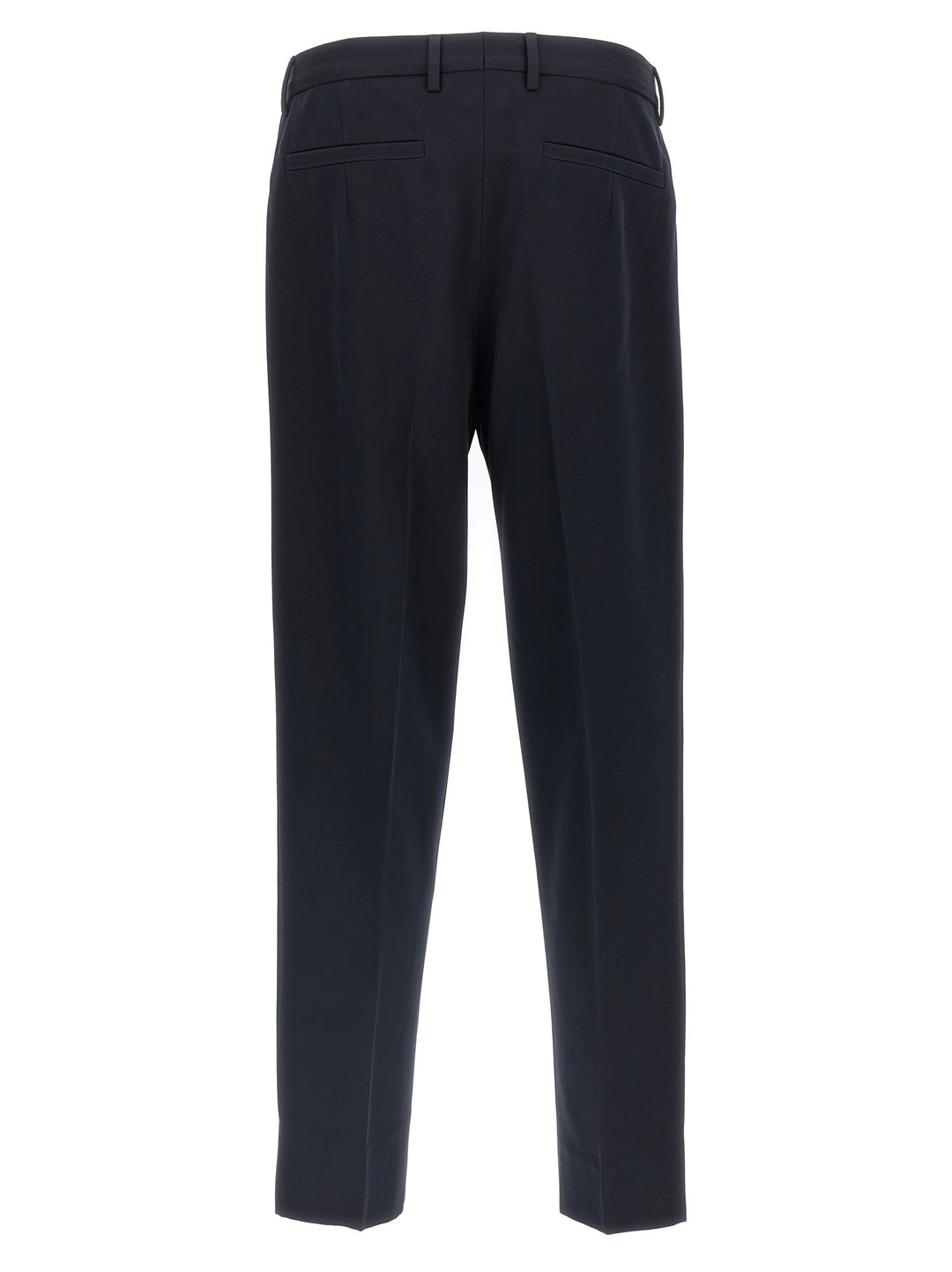 Zegna Cotton Wool Pants - Blue | 2635c3eb1f99a1efeb68251b57ce862eea48e725