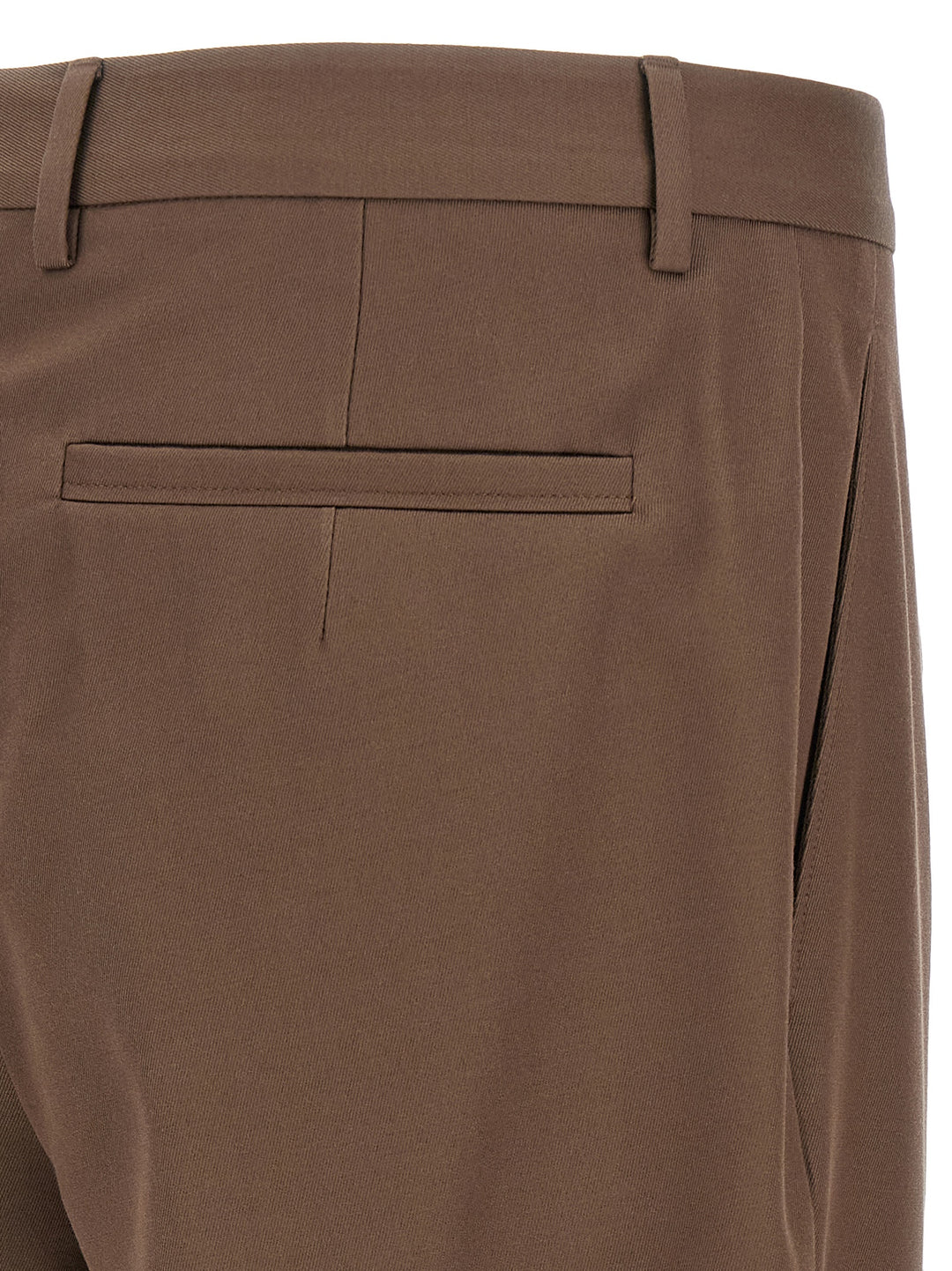 Zegna Wool Cotton Pants - Brown | 9ceab7effb966cf4e2c37a66e9945f721cb9ff92