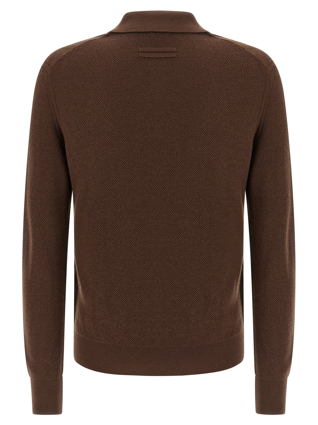Zegna Oasi Cashmere Polo - Brown | 8cffc482f08067841fd42afc00675f1f52febdfd