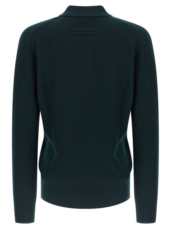 Zegna Oasi Cashmere Polo - Green | 15952cc9848642dff340545fd095a6a01bfb2e0d