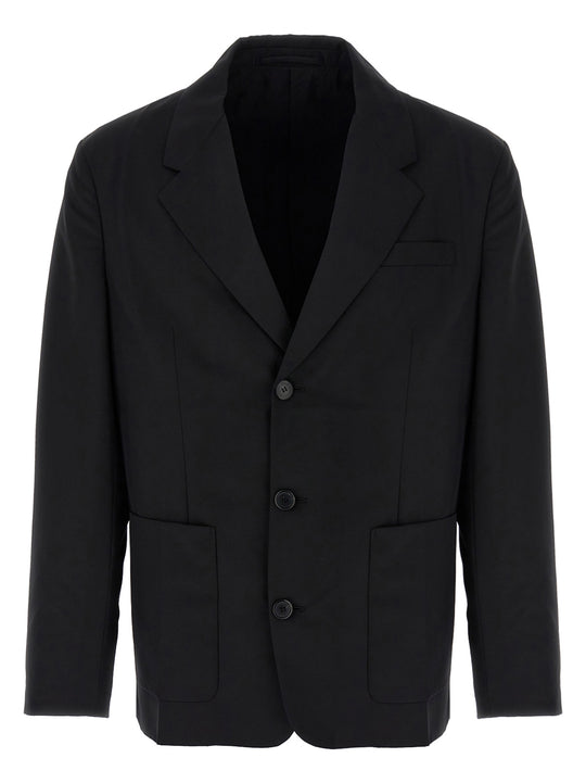Single-Breasted Blazer Black