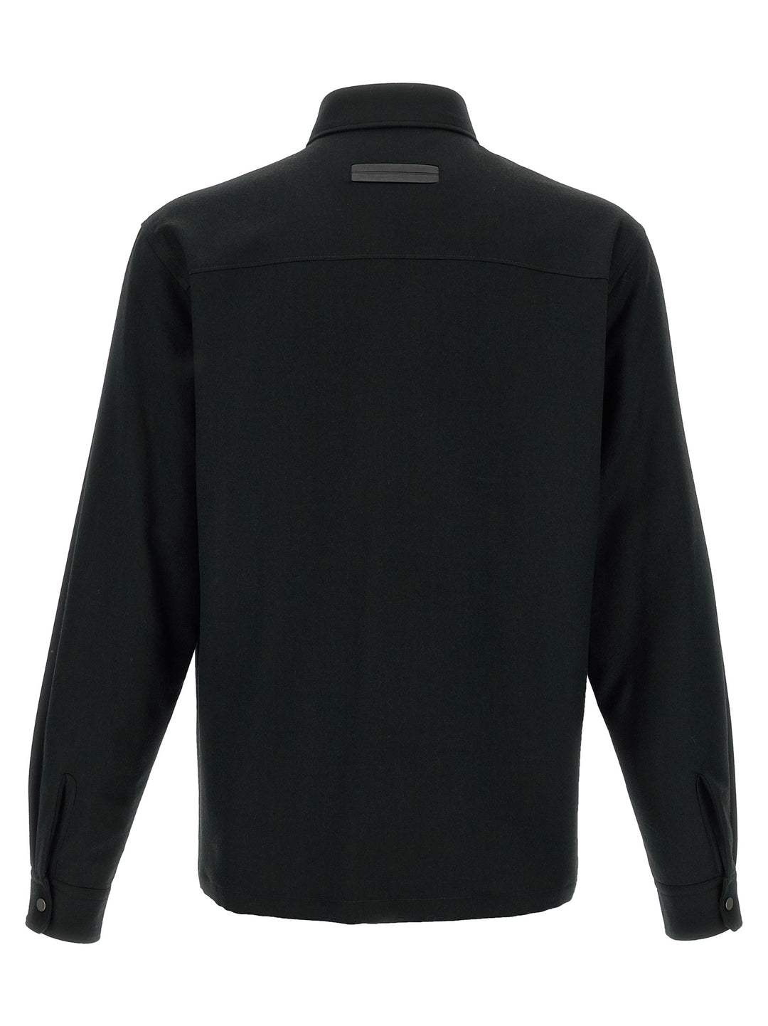 Zegna Techmerino Overshirt Shirt and Blouse - Black | 29b537615fa74c8768b5f53651c24c4daee11016