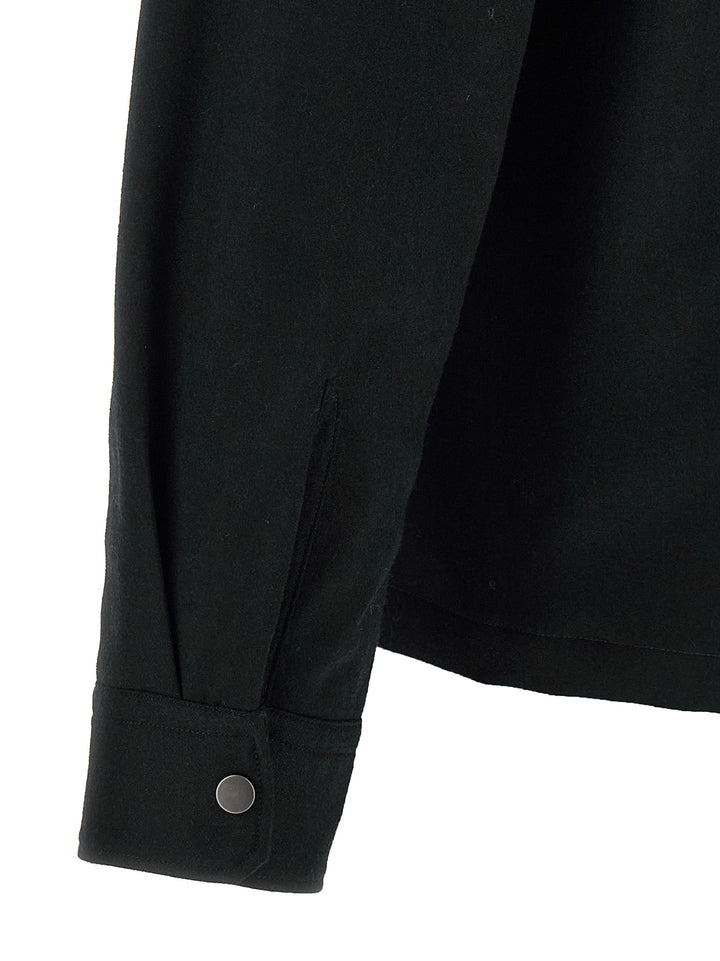 Zegna Techmerino Overshirt Shirt and Blouse - Black | 6c344ecdc561cc81dd846dd40727bbfd37b7dbd3