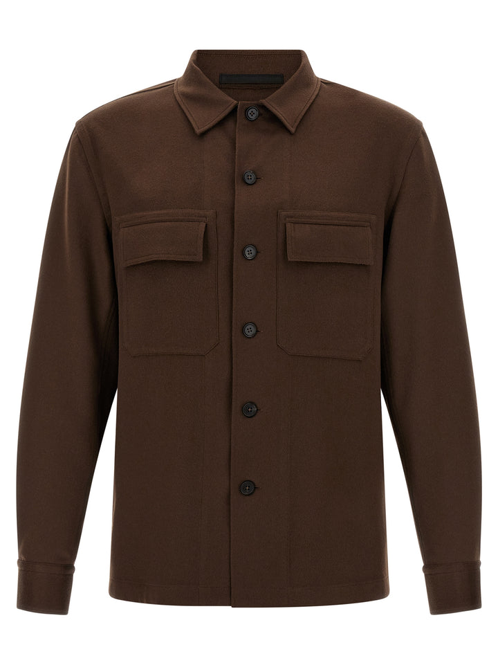 Zegna Alba Shirt and Blouse - Brown | 214de03aee7d085c91b96ca4e3120585667cf45b