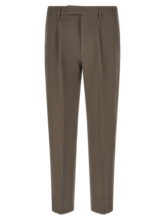 Tailored Trousers Pants Brown