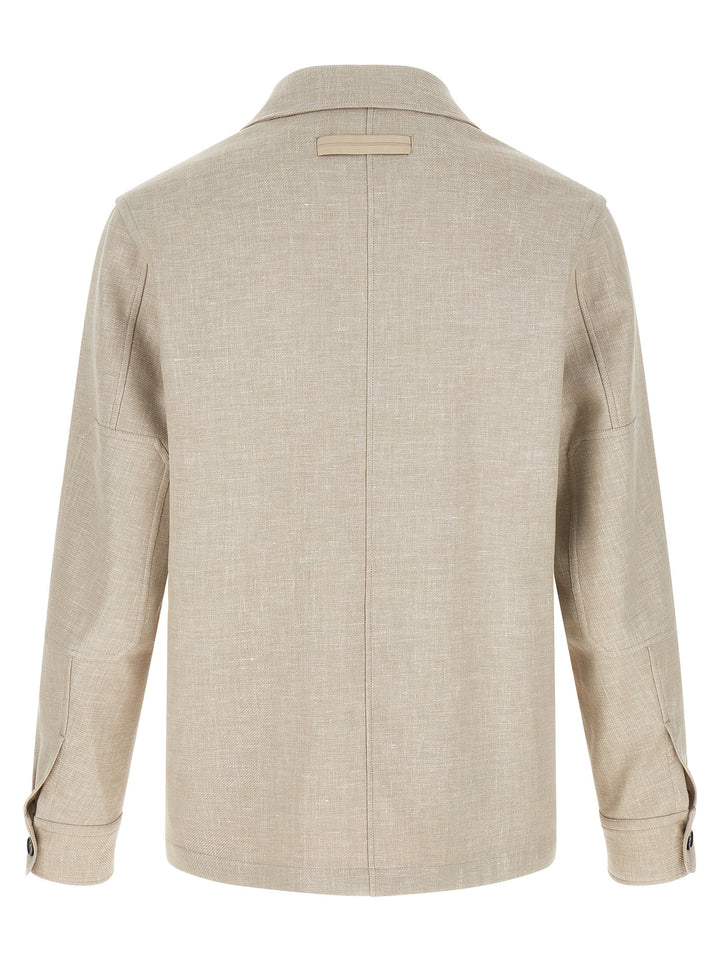 Zegna Crossover Shirt and Blouse - Gray | 4a811c1514c948ec3c021343d354eeddf504a8b5