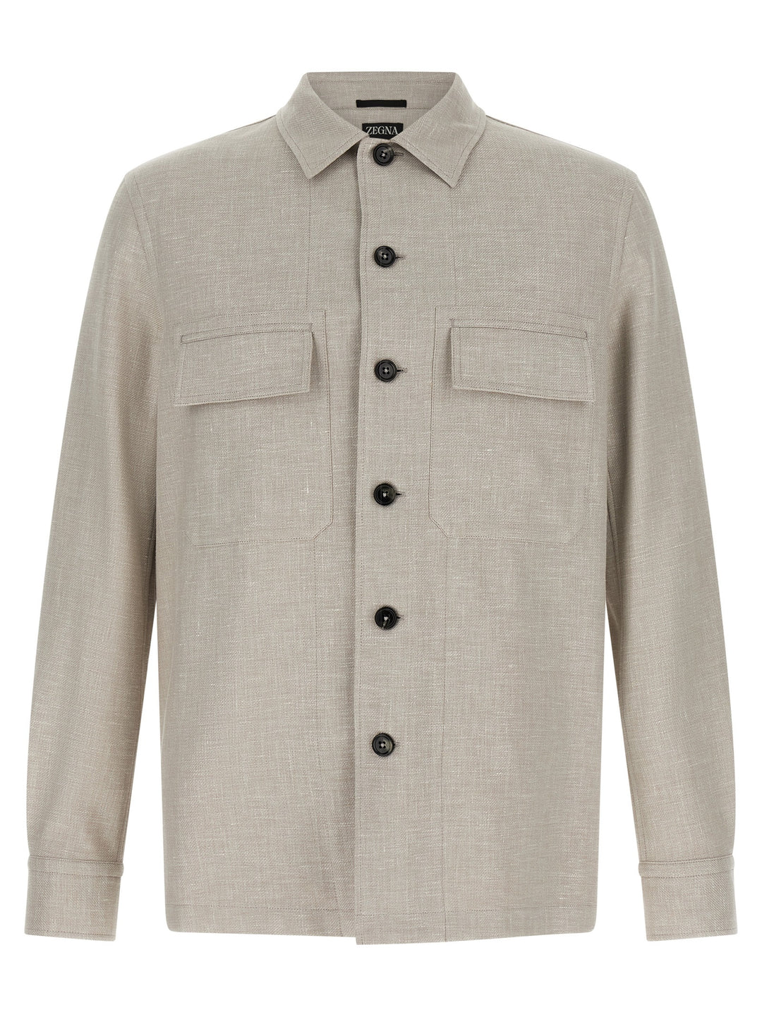Zegna Crossover Shirt and Blouse - Gray | 50c9aa6832a3a716b1cd45e08d8eeef5291a52bd